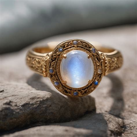 Embrace the Beauty and Spirituality of a Celestial Magic Moonstone Ring
